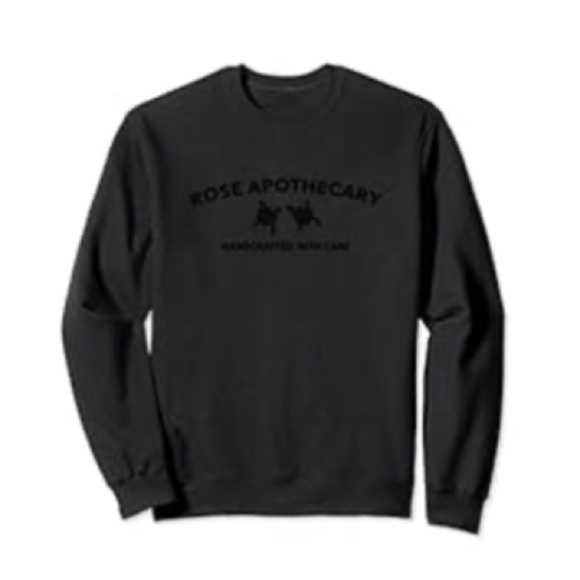 Rose Apothecary Black Crewneck Sweatshirt - Picture 11 of 11